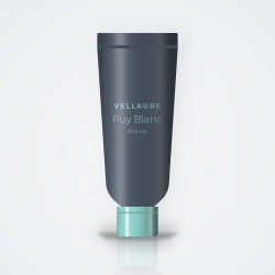 Crème à raser Puy Blanc fraîche – Vellaure, tube 100 ml