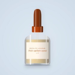 Huile capillaire soyeuse au ricin – Brisa de Azahar, flacon compte-gouttes 30 ml