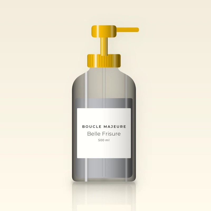 Shampooing anti-frisottis Belle Frisure – Boucle Majeure, flacon-pompe 500 ml