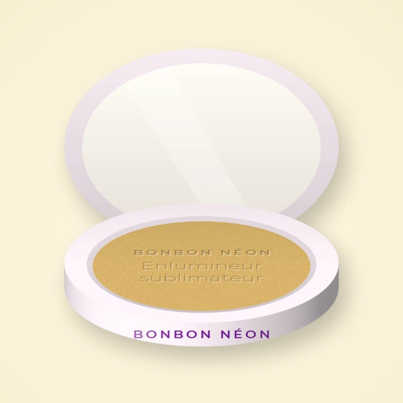 Enlumineur sublimateur au monoï – Bonbon Néon, boîtier 7 g, teinte Doré