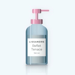 Crème coiffante fixation souple Reflet Tenace – Lissandre, flacon-pompe 150 ml