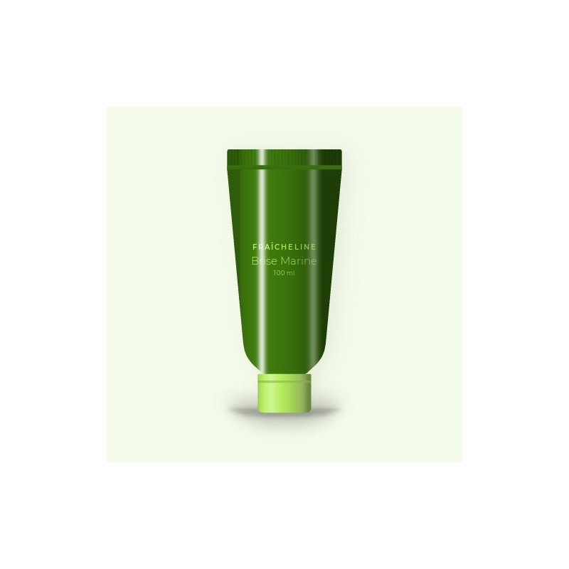 Crème à raser barbe dure Brise Marine – Fraîcheline, tube 100 ml