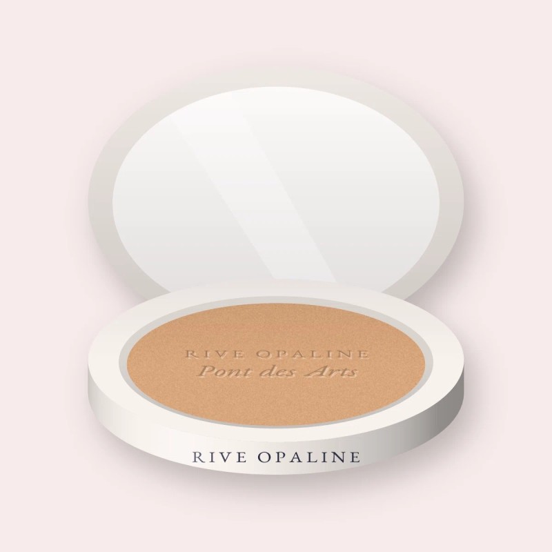 Terre de soleil Pont des Arts à l'huile de noisette – Rive Opaline, boîtier 15 g, teinte 01 Hâle léger