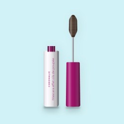 Mascara effet cils de poupée à l'arginine – Chromalie, flacon et brosse 8 ml, teinte Brun