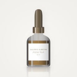 Huile à barbe sublimatrice Atelier Nuit – Galerie Albâtre, flacon compte-gouttes 30 ml