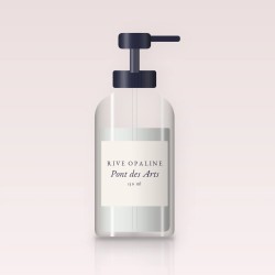 Pont des Arts nettoyant visage hydratant – Rive Opaline, flacon-pompe 150 ml