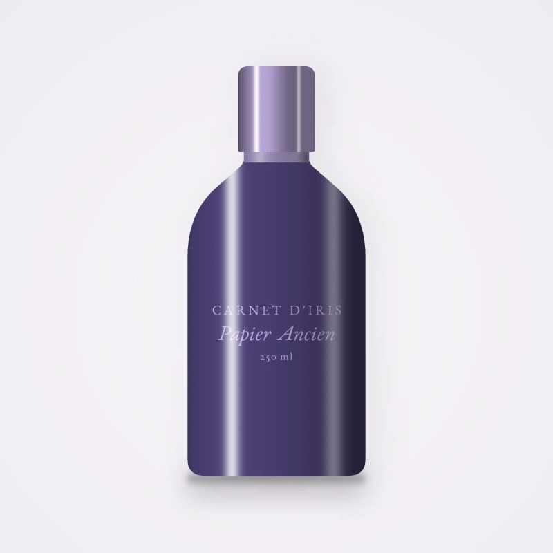Gel douche Papier Ancien doux – Carnet d'Iris, flacon 250 ml