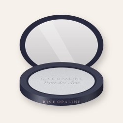 Enlumineur Pont des Arts à la poudre de perle – Rive Opaline, boîtier 4,5 g, teinte Lune argentée
