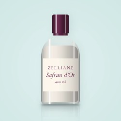 Nettoyant visage réconfortant Safran d'Or – Zelliane, flacon 400 ml