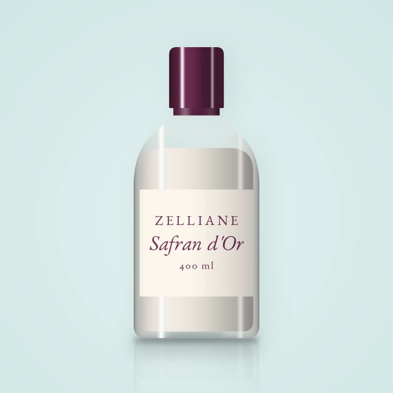 Nettoyant visage réconfortant Safran d'Or – Zelliane, flacon 400 ml
