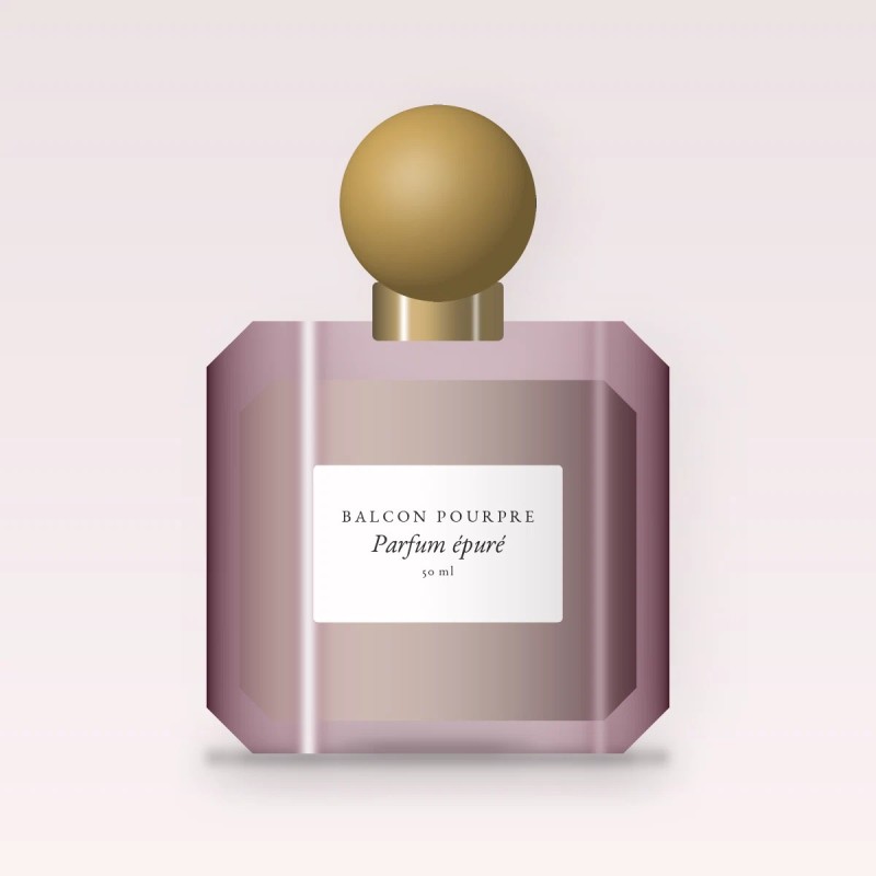 Parfum épuré au romarin pour homme – Balcon Pourpre, flacon 50 ml