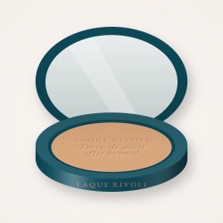 Terre de soleil effet bronzé à l'amande douce – Laque Rivoli, boîtier 15 g, teinte 01 Hâle léger