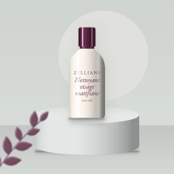 Nettoyant visage matifiant à la niacinamide – Zelliane, photo d'ambiance