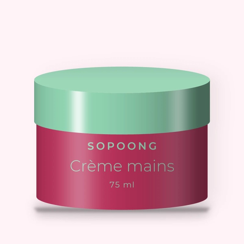 Crème mains et ongles anti-dessèchement à l'huile de macadamia – Sopoong, pot 75 ml