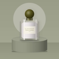 Parfum Contrée Lointaine frivole à la mousse de chêne – Le Cartographe, photo d'ambiance