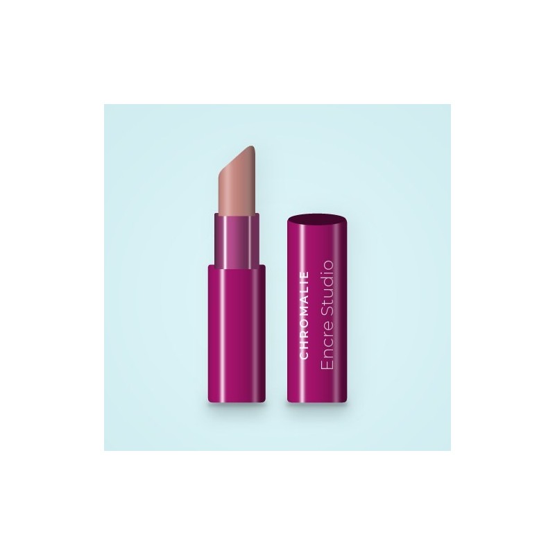Rouge à lèvres couvrant Encre Studio – Chromalie, étui 3,8 g, teinte 02 Nude rosé