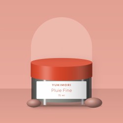Masque visage matifiant Pluie Fine – Yukimori, photo d'ambiance