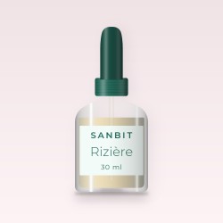 Rizière sérum réconfortant – Sanbit, flacon compte-gouttes 30 ml