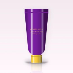 Gloss nomade à l'huile de noisette – Bonbon Néon, tube 4 ml, teinte 08 Rouge rubis