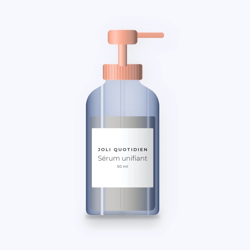 Sérum unifiant à l'acide glycolique – Joli Quotidien, flacon-pompe 50 ml