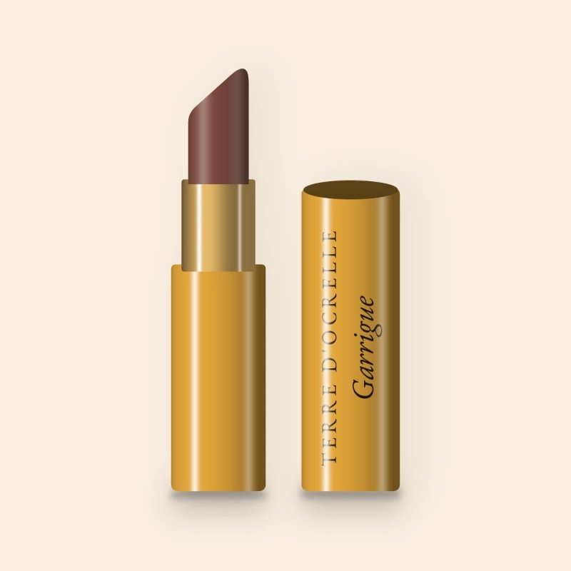Rouge à lèvres ultra-pigmenté Garrigue – Terre d'Ocrelle, étui 3,5 g, teinte 27 Moka