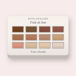Palette yeux Voile de Soie à la vitamine E – Rive Opaline, 12 × 1 g, teinte Tons chauds