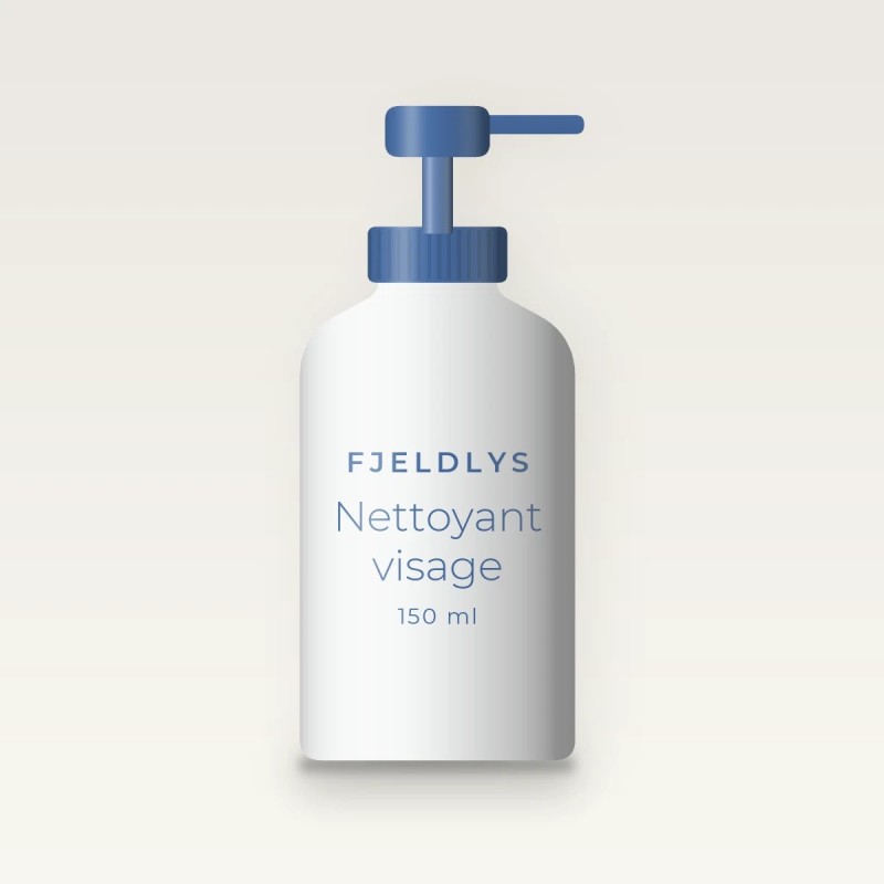 Nettoyant visage démaquillant à l'huile de jojoba – Fjeldlys, flacon-pompe 150 ml