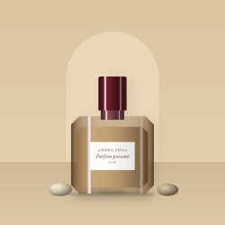 Parfum puissant à l'immortelle pour homme – Ambre Sépia, photo d'ambiance