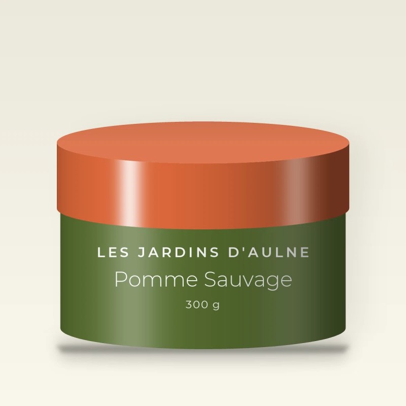 Gommage corps Pomme Sauvage peau douce au sucre – Les Jardins d'Aulne, pot 300 g