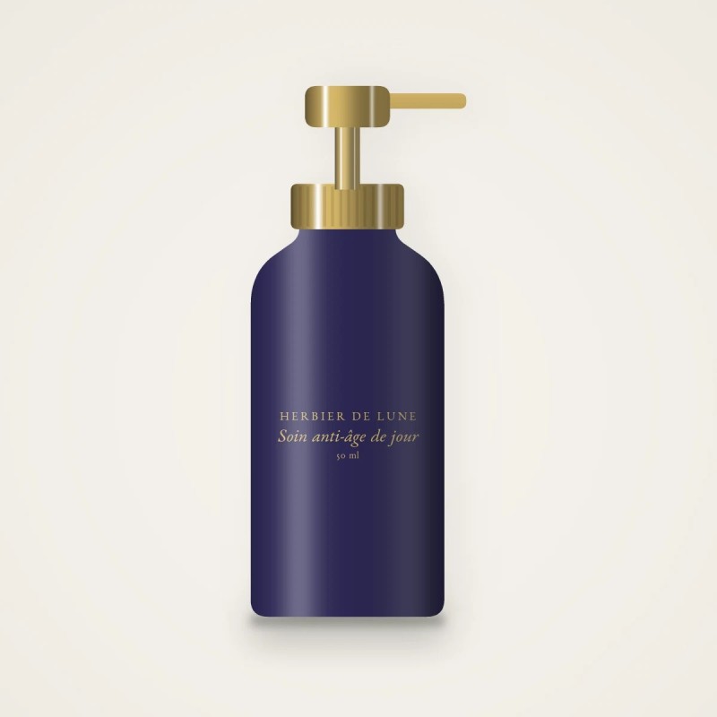 Soin anti-âge de jour au complexe de céramides – Herbier de Lune, flacon-pompe 50 ml