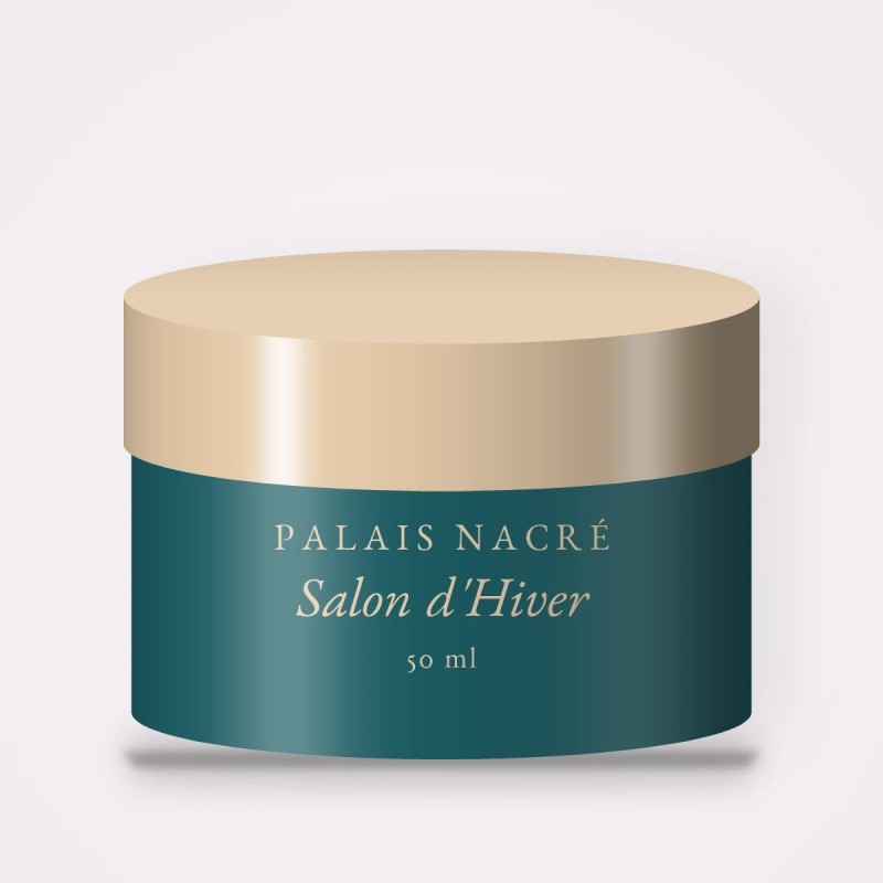 Crème hydratante Salon d'Hiver à l'huile de noisette – Palais Nacré, pot 50 ml