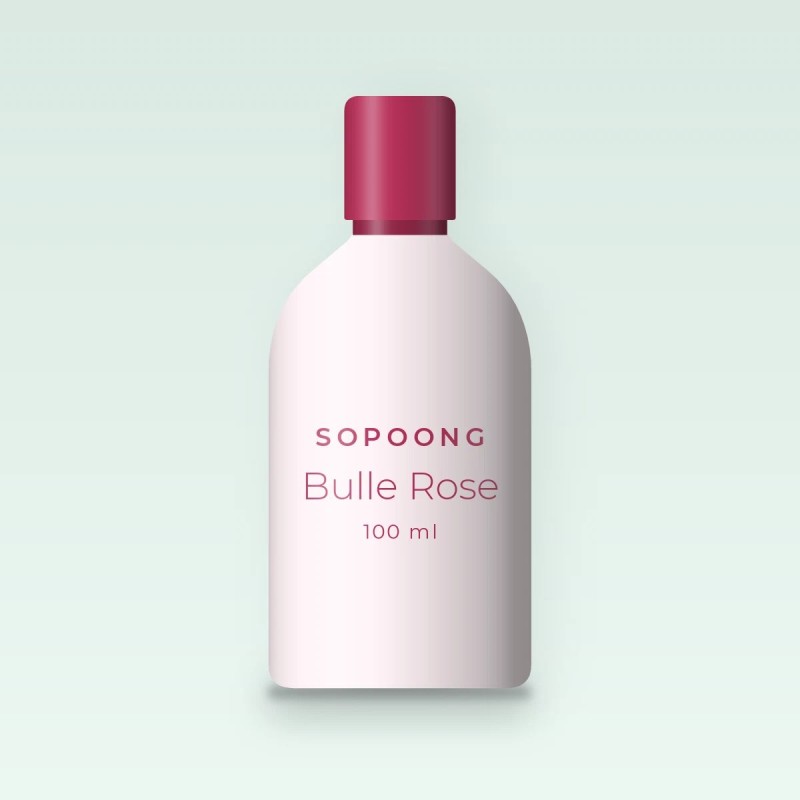 Lotion tonique Bulle Rose à l'eau de bleuet – Sopoong, flacon 100 ml
