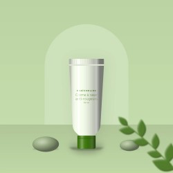 Crème à raser anti-rougeurs à la guimauve pour homme – Fraîcheline, photo d'ambiance