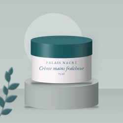 Crème mains et ongles fraîcheur au squalane – Palais Nacré, photo d'ambiance