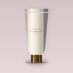 Lait solaire satiné à l'huile de tamanu SPF 50+ – Ambre Sépia, tube 200 ml