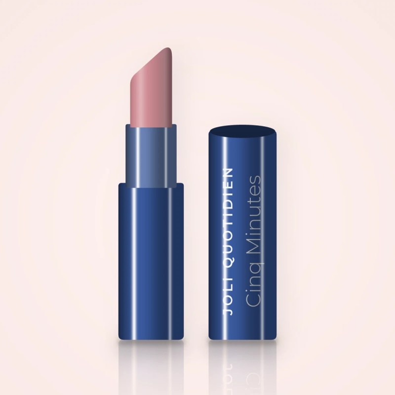 Rouge à lèvres Cinq Minutes voile de couleur – Joli Quotidien, étui 3,8 g, teinte 04 Rose poudré