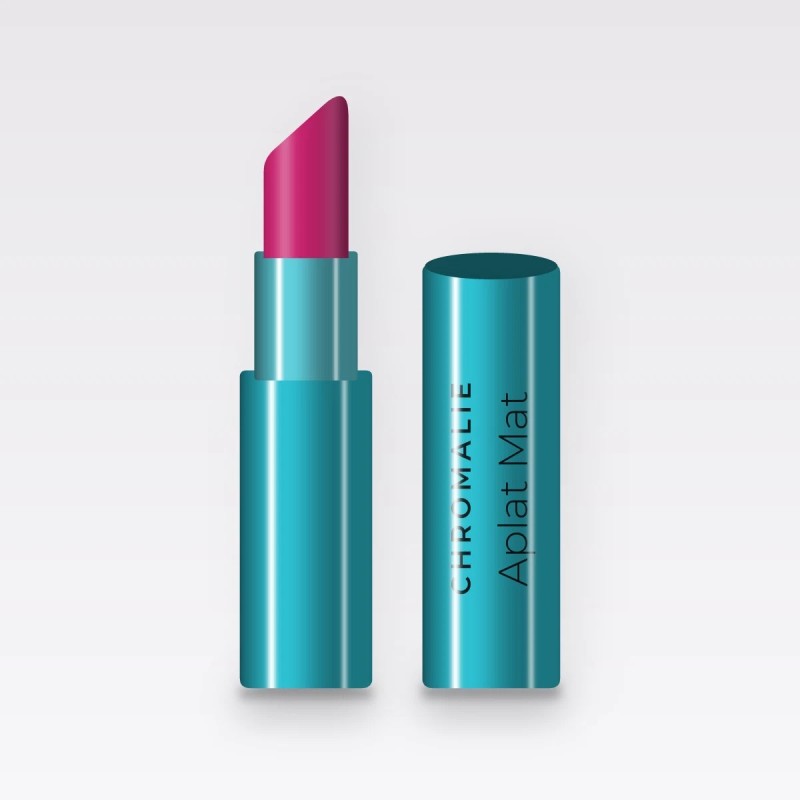 Rouge à lèvres Aplat Mat nourrissant – Chromalie, étui 3,8 g, teinte 07 Fuchsia
