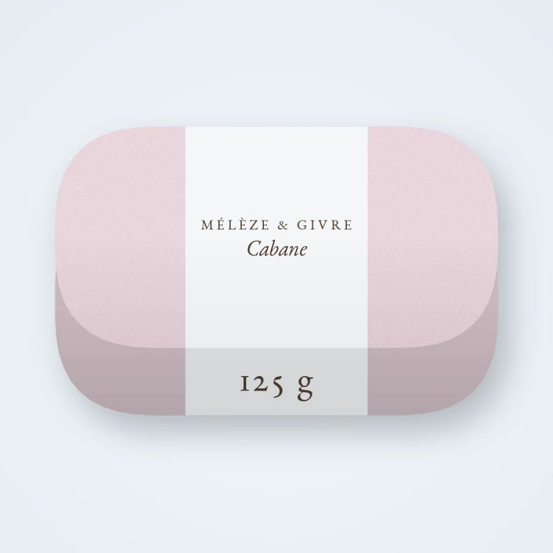 Savon Cabane à l'avoine – Mélèze & Givre, pain 125 g