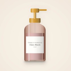 Gel douche et bain Falaise Blanche fraîcheur – Terre d'Ocrelle, flacon-pompe 100 ml