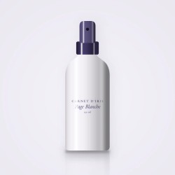 Brume parfumée Page Blanche au gingembre – Carnet d'Iris, flacon spray 150 ml
