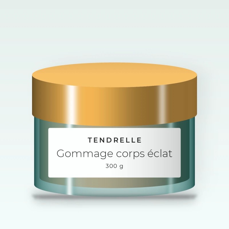 Gommage corps éclat à l'huile d'amande douce – Tendrelle, pot 300 g