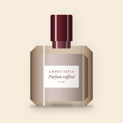 Parfum raffiné au poivre rose – Ambre Sépia, flacon 30 ml