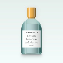 Lotion tonique exfoliante à l'extrait de thé vert – Tendrelle, flacon 100 ml