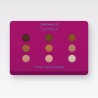 Palette yeux Contraste sans transfert – Chromalie, 12 × 1 g, teinte Tons terracotta