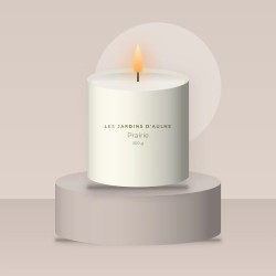 Bougie parfumée Prairie intimiste – Les Jardins d'Aulne, photo d'ambiance