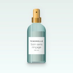 Soin sans rinçage anti-frisottis aux protéines de blé – Tendrelle, flacon spray 100 ml