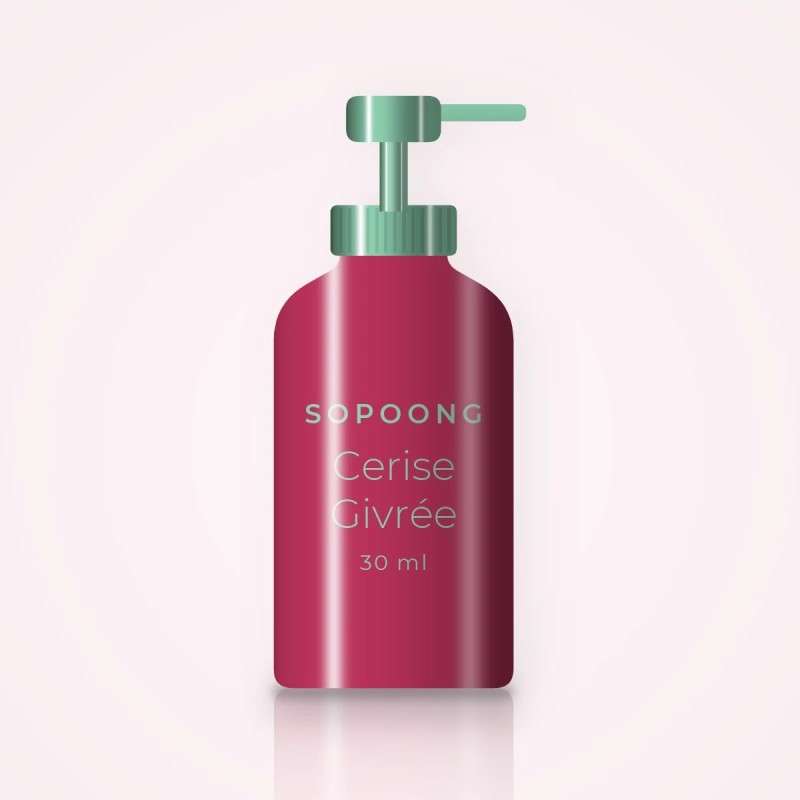 Soin anti-âge Cerise Givrée au complexe peptidique – Sopoong, flacon-pompe 30 ml
