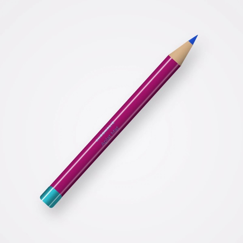 Eyeliner haute précision Aplat Mat – Chromalie, crayon 0,3 g, teinte Bleu électrique