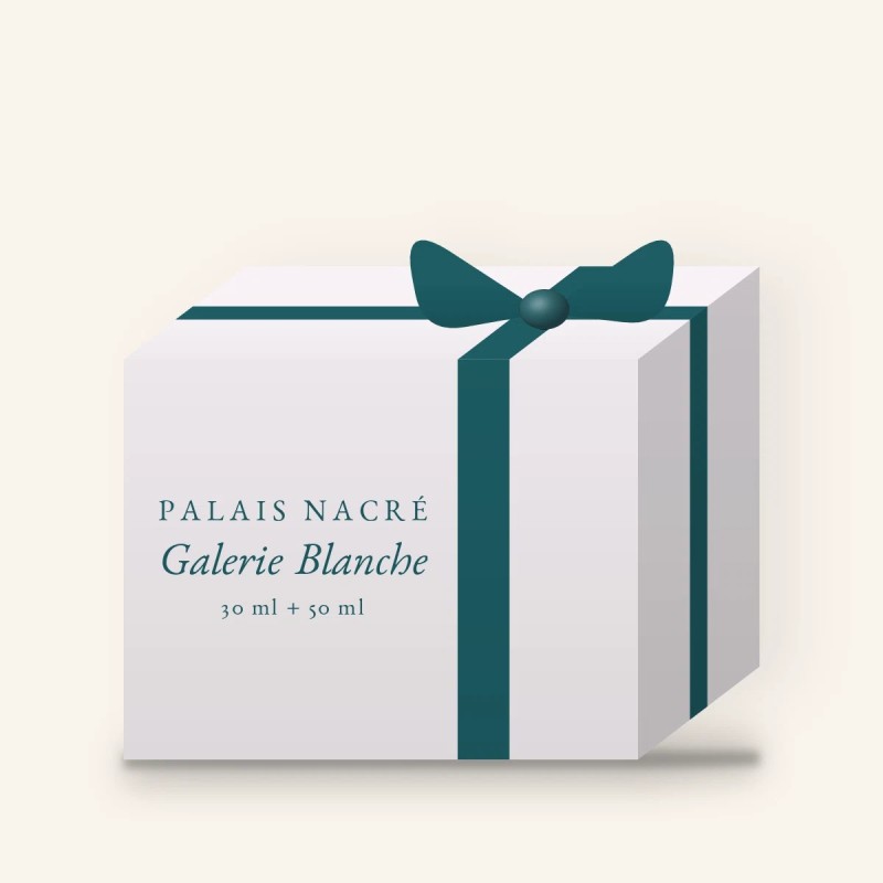 Coffret parfum Galerie Blanche radieux – Palais Nacré, 30 ml + 50 ml