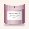 Bougie parfumée Caramel Doux au lavandin – Mousse Câline, pot en verre 300 g